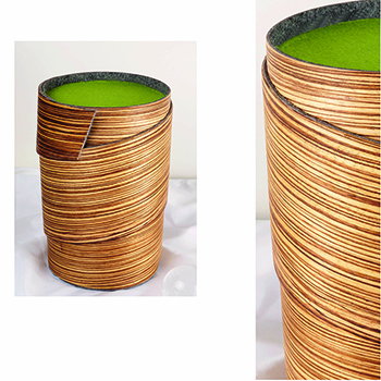 zebranourne mit maigrünem Deckel